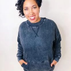 Iris & Rainbow Boutique New Arrivals #k606 Feeling Good, Like I Should Pullover (Black)