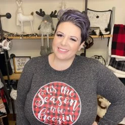 Iris & Rainbow Boutique #H94 Tis The Season To Be Freezin T-Shirt New Arrivals