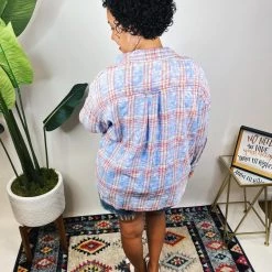 Iris & Rainbow Boutique New Arrivals #N311 Join The Club Check Flannel Shirt