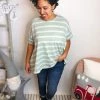 Iris & Rainbow Boutique #L377 Your Doubled Striped Top