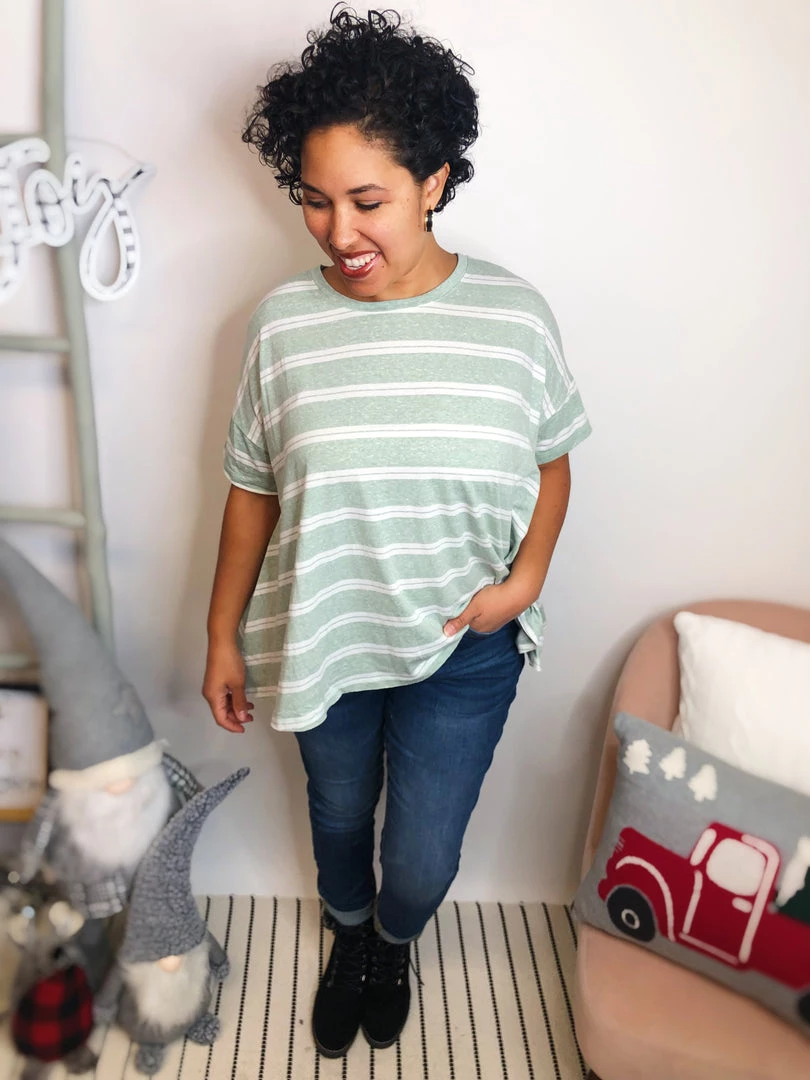 Iris & Rainbow Boutique #L377 Your Doubled Striped Top 3 Iris & Rainbow Boutique #L377 Your Doubled Striped Top