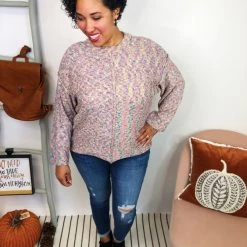 Iris & Rainbow Boutique #L218 Rainbow Splatter Sweater