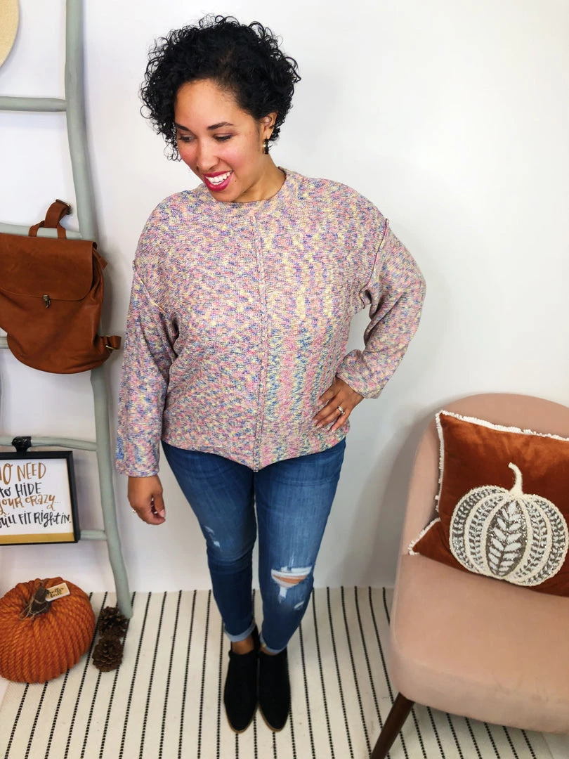 Iris & Rainbow Boutique #L218 Rainbow Splatter Sweater 3 Iris & Rainbow Boutique #L218 Rainbow Splatter Sweater