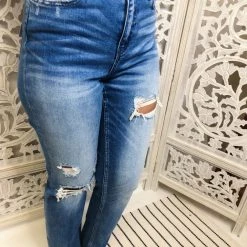 Iris & Rainbow Boutique #M458 Leona Distressed Vervet Jeans New Arrivals