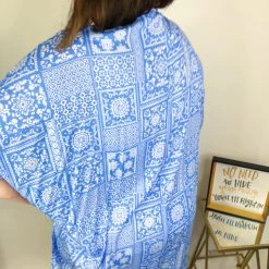 Iris & Rainbow Boutique #M616 Feel The Vibe Cardigan (Blue)