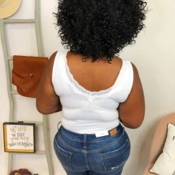 Iris & Rainbow Boutique #E49 Dreamy Reversible Tank (White)