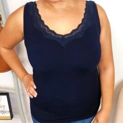 Iris & Rainbow Boutique New Arrivals #L44 Dreamy Reversible Tank (NAVY)