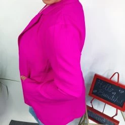 Iris & Rainbow Boutique New Arrivals #M761 Innovating In Pink Blazer
