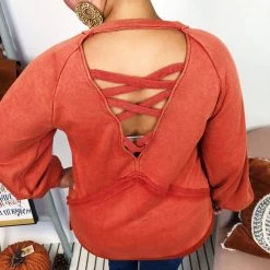 Iris & Rainbow Boutique #K992 Fall On Me POL Pullover (Golden Poppy) New Arrivals