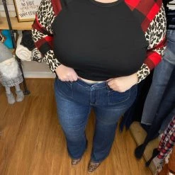 Iris & Rainbow Boutique #346 Donna’s Patch Pocket Judy Blue Flare Jeans