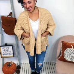 Iris & Rainbow Boutique #K990 Wrapped In POL Cardigan (Yellow) New Arrivals