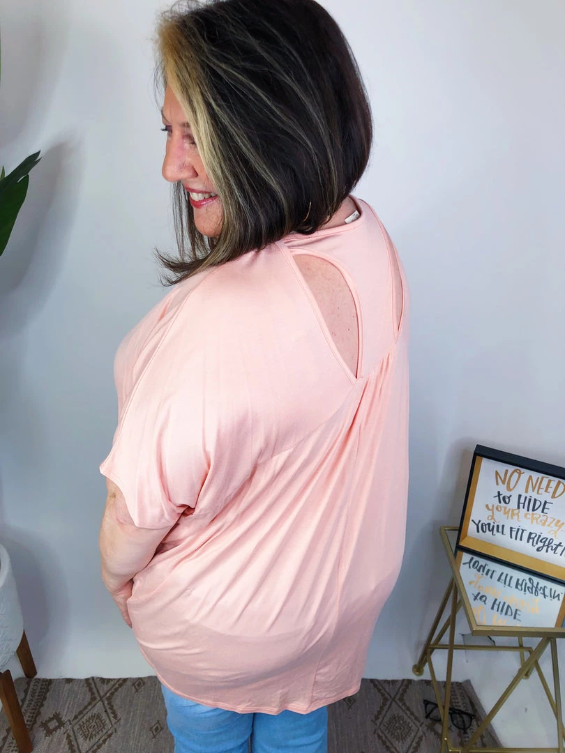 Iris & Rainbow Boutique #M621 Show My Cut Out Top (Pink Blush) New Arrivals 3 Iris & Rainbow Boutique #M621 Show My Cut Out Top (Pink Blush) New Arrivals