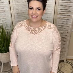 Iris & Rainbow Boutique #K68 Sunday Morning Lace Dolman Top