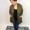 Iris & Rainbow Boutique #K733 Going Steady Pocket Scarf (Olive)