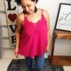 Iris & Rainbow Boutique #M233 Crochet Princess Top (Fuchsia) New Arrivals