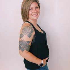 Iris & Rainbow Boutique #K303 Lace Me Down Top (BLACK) New Arrivals