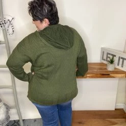 Iris & Rainbow Boutique #L585 Fancy Like Sweater (OLIVE)