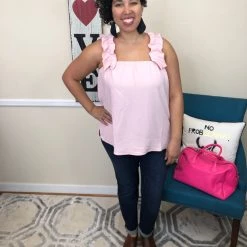 Iris & Rainbow Boutique New Arrivals #H551 Ruffle Me Up Tank