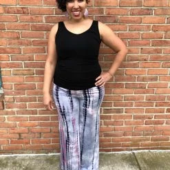 Iris & Rainbow Boutique #J465 Toss The Bamboo Tie Dye Palazzo Pants