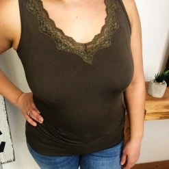 Iris & Rainbow Boutique #L972 Dreamy Reversible Tank (Olive) New Arrivals