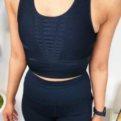 Iris & Rainbow Boutique New Arrivals #M645 I'm Unique Sport Bra (Black)