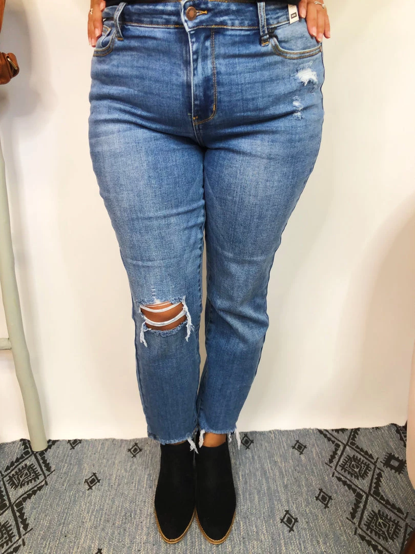 Iris & Rainbow Boutique New Arrivals #K770 Take A Knee Judy Blue Girlfriend Jeans 19 Iris & Rainbow Boutique New Arrivals #K770 Take A Knee Judy Blue Girlfriend Jeans