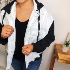 Iris & Rainbow Boutique #L545 Live In The Moment Denim Jacket (Black) New Arrivals 19 Iris & Rainbow Boutique #L545 Live In The Moment Denim Jacket (Black) New Arrivals