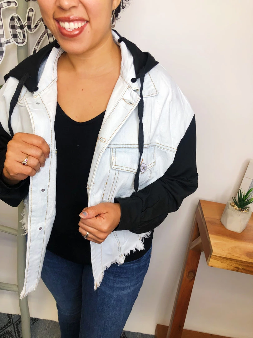 Iris & Rainbow Boutique #L545 Live In The Moment Denim Jacket (Black) New Arrivals 8 Iris & Rainbow Boutique #L545 Live In The Moment Denim Jacket (Black) New Arrivals
