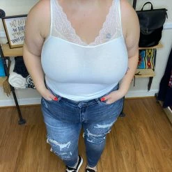 Iris & Rainbow Boutique New Arrivals #E06 Downtown Distressed Boyfriend Judy Blue Jeans