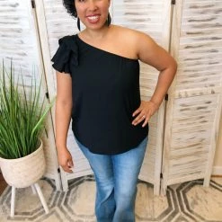 Iris & Rainbow Boutique New Arrivals #K123 Put A Bow On It Off Shoulder Top