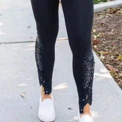 Iris & Rainbow Boutique #K778 Shine On Lace Leggings