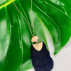 Boutique Simplified Tiered Fringe Pendant Necklace New Arrivals