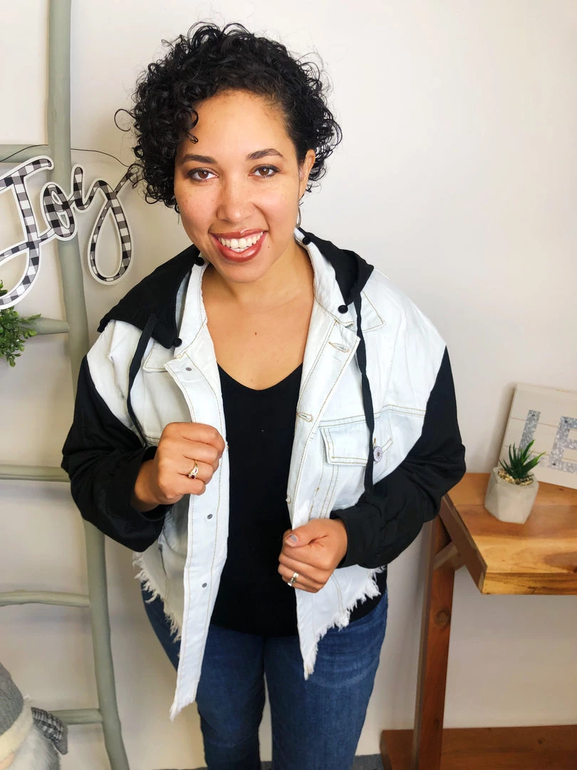 Iris & Rainbow Boutique #L545 Live In The Moment Denim Jacket (Black) New Arrivals 7 Iris & Rainbow Boutique #L545 Live In The Moment Denim Jacket (Black) New Arrivals