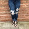 Iris & Rainbow Boutique New Arrivals #A111 Uptown Girl Destroyed Fringe Judy Blue Skinny Jeans 2 Iris & Rainbow Boutique New Arrivals #A111 Uptown Girl Destroyed Fringe Judy Blue Skinny Jeans