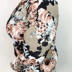 Iris & Rainbow Boutique New Arrivals #K716 Flashes Of Flowers Long Sleeve Top