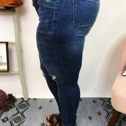 Iris & Rainbow Boutique New Arrivals #K785 Laurie's Patch Pocket Button Fly Judy Blue Skinny Jeans