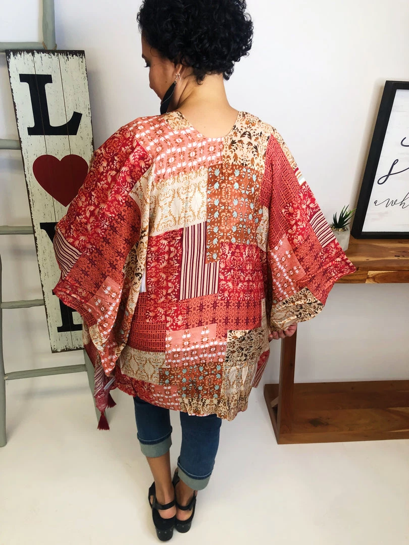 Iris & Rainbow Boutique #M167 One Right Now Kimono (Rose Taupe) 7 Iris & Rainbow Boutique #M167 One Right Now Kimono (Rose Taupe)