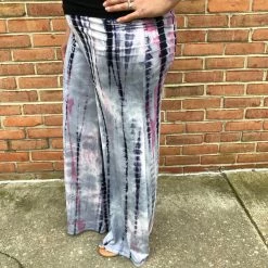 Iris & Rainbow Boutique #J465 Toss The Bamboo Tie Dye Palazzo Pants