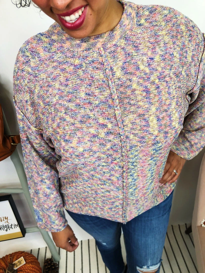 Iris & Rainbow Boutique #L218 Rainbow Splatter Sweater 9 Iris & Rainbow Boutique #L218 Rainbow Splatter Sweater