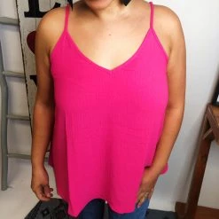 Iris & Rainbow Boutique New Arrivals #M234 A League Of Their Own Top (Fuchsia)