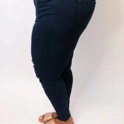 Iris & Rainbow Boutique #K514 Pretty And Wild On Leopard Patch Black Judy Blue Skinny Jeans