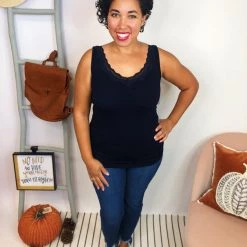 Iris & Rainbow Boutique New Arrivals #L44 Dreamy Reversible Tank (NAVY)