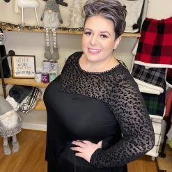 Iris & Rainbow Boutique #946 Kitty Cat Velvet Top New Arrivals