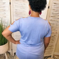 Iris & Rainbow Boutique #K162 Clear Skies Cold Shoulder Top 8 Iris & Rainbow Boutique #K162 Clear Skies Cold Shoulder Top