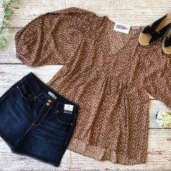 Iris & Rainbow Boutique #B160 Boardwalk Dreams Cuffed Shorts (Dark Wash) New Arrivals