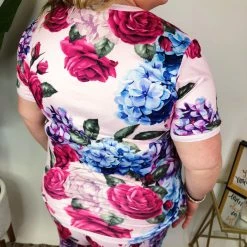 Iris & Rainbow Boutique #M580 Bright Flowers Pajamas New Arrivals