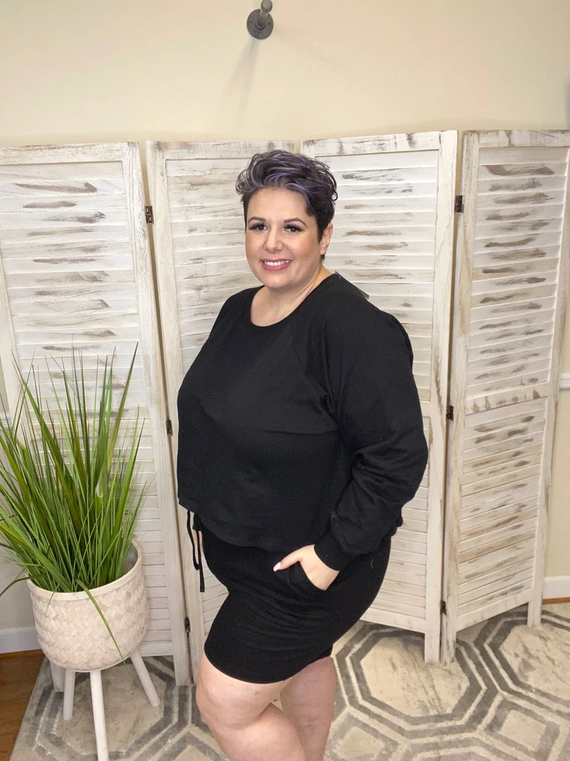 Iris & Rainbow Boutique New Arrivals #K257 Glory Days Lounge Set (Black) 4 Iris & Rainbow Boutique New Arrivals #K257 Glory Days Lounge Set (Black)