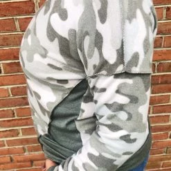 Iris & Rainbow Boutique #K493 Almost Fall In Camo Top New Arrivals