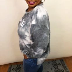 Iris & Rainbow Boutique New Arrivals #K642 Hug Life Tie Dye Sweatshirt