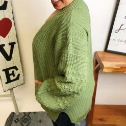 Iris & Rainbow Boutique #L643 Pretty World Cardigan (Olive) New Arrivals